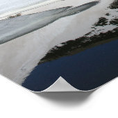 山の反射 ポスター (角)