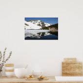 山の反射 ポスター (キッチン)