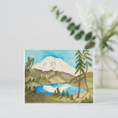 山の反射 ポストカード (スタンド正面)