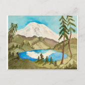山の反射 ポストカード (正面)