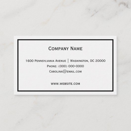 山の反射（横） 名刺 (裏面)