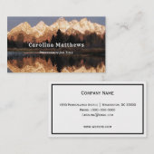 山の反射(横) 名刺 (正面/裏面)