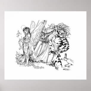 山の古い学校の魔法害 ポスター
