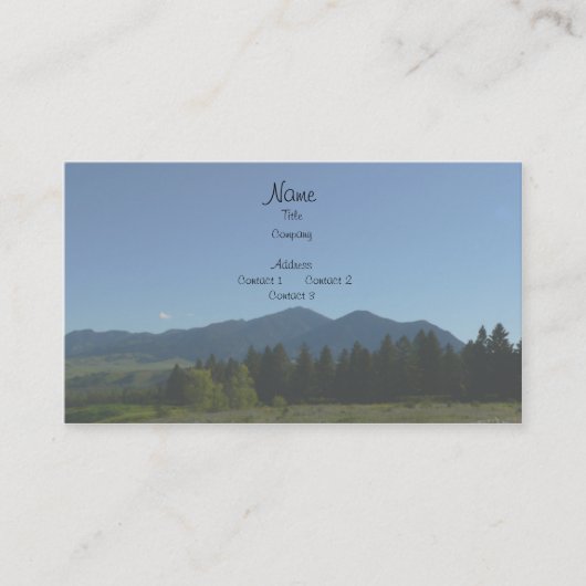 山の名刺 名刺 (正面)