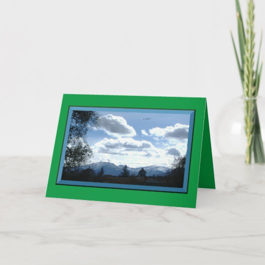 山の向こうのクリスマスカード シーズンカード (正面)