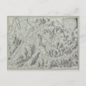 山の地図 ポストカード (正面)