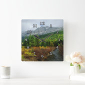 山の壁時計 スクエア壁時計 (ホーム)