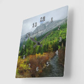 山の壁時計 スクエア壁時計 (傾斜)