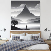 山の声 キャンバスプリント (インサイチュ (寝室))