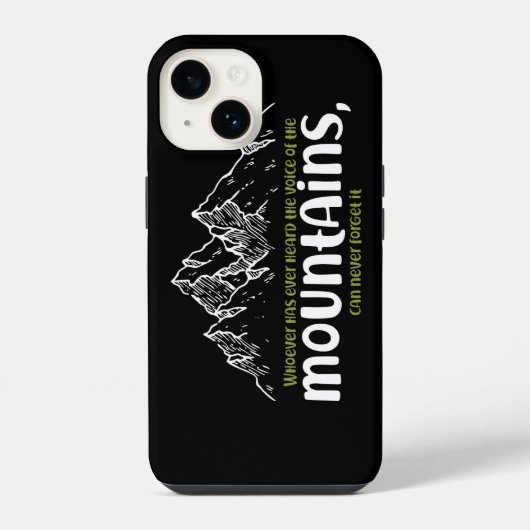 山の声 iPhoneケース (裏面)