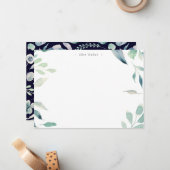 山の夏フローラモノグラム文房具 ノートカード (正面/裏面インサイチュ)