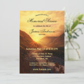 山の夕日葬儀追悼式 招待状 (スタンド正面)