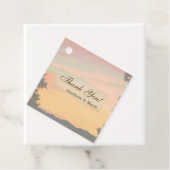 山の夕日 ウェディング 感謝 フェイバータグ (インサイチュ)