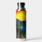 山の夕日 ウォーターボトル (左面)