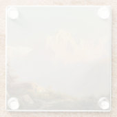 山の夕日 – カール・ラフィット ガラスコースター (裏面)