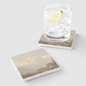 山の夕日 – カール・ラフィット ストーンコースター (横)