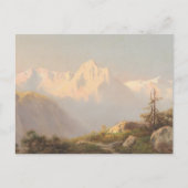 山の夕日 – カール・ラフィット ポストカード (正面)