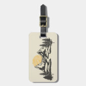 山の夕日 ラゲッジタグ (正面縦)