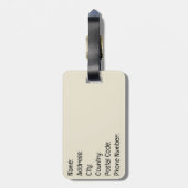 山の夕日 ラゲッジタグ (裏面縦)