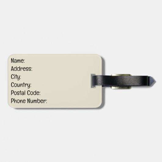 山の夕日 ラゲッジタグ (裏面横)