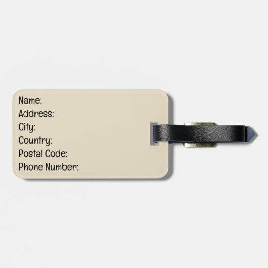 山の夕日 ラゲッジタグ (裏面横)