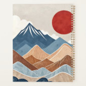 山の夕日 美しさ プランナー手帳 (裏面)