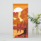 山の夕暮れのカウボーイ (スタンド正面)