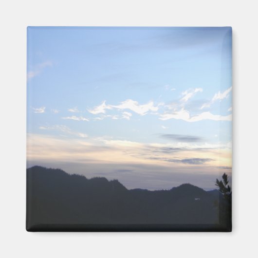 山の夕暮れ….. マグネット (正面)