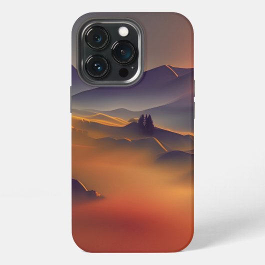 山の夕焼け   iPhoneケース (裏面)