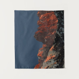 山の太陽の最後の光 タペストリー