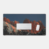 山の太陽の最後の光 デスクマット (キーボード&マウス)