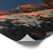 山の太陽の最後の光 ポスター (角)