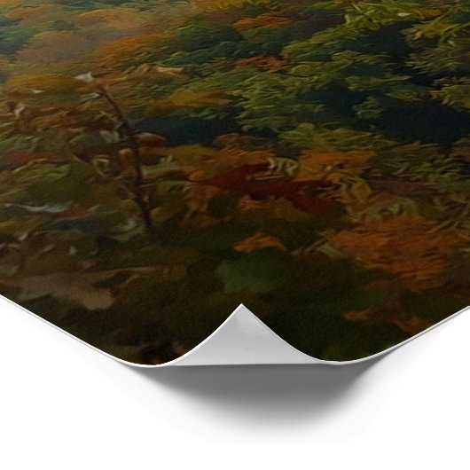 山の威光の秋 ポスター (角)