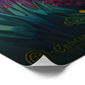 山の威厳のあるアートワーク ポスター (角)