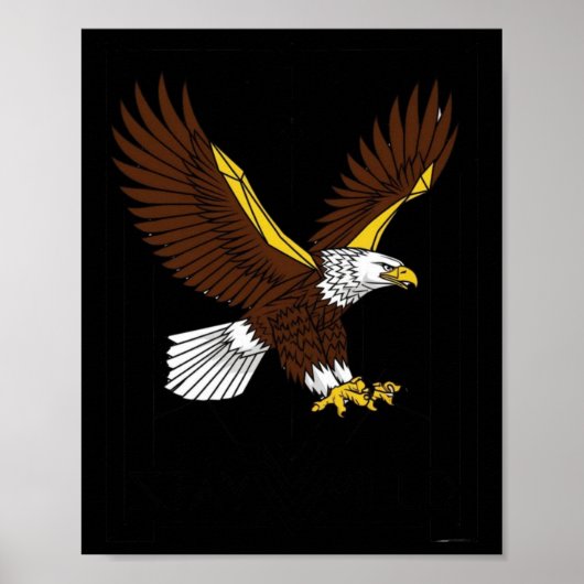 山の威厳ステッカー ポスター (正面)