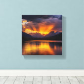 山の威厳 キャンバスプリント (インサイチュ (ウッドフロア))