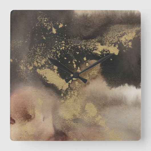 山の季節 スクエア壁時計 (正面)