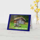 山の家 カード (黄色い花)