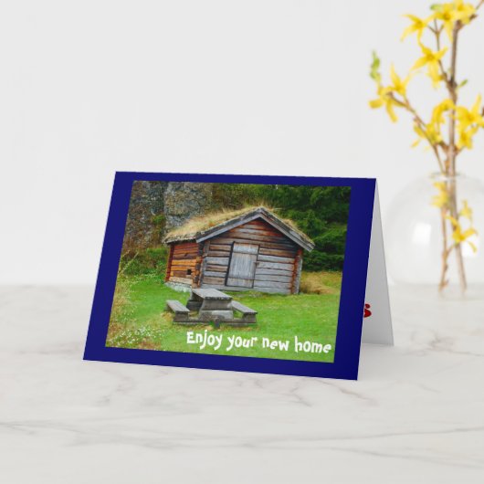 山の家 カード (黄色い花)