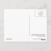 山の富士が河口湖で反射(北斎) ポストカード (裏面)