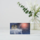 山の寺院 名刺 (スタンド正面)