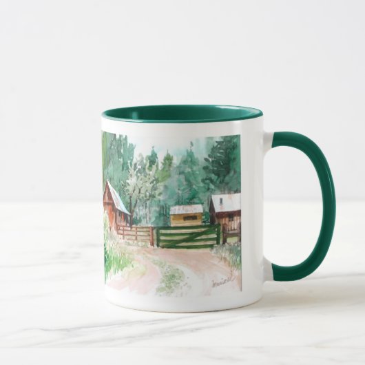 山の小屋 マグカップ (右)