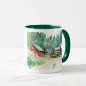 山の小屋 マグカップ (正面右)