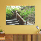 山の小道を登る キャンバスプリント (インサイチュ (リビング))