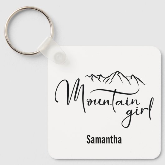 山の少女（名前） キーホルダー (正面)