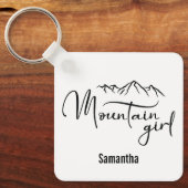 山の少女(名前) キーホルダー (正面)