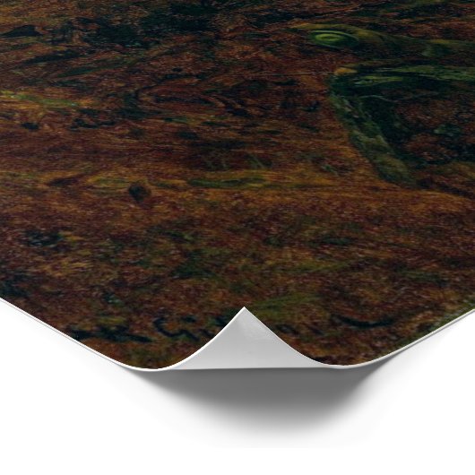 山の峡谷 ポスター (角)