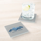 山の幸せな時間 ガラスコースター (アングル)