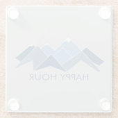 山の幸せな時間 ガラスコースター (裏面)