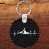 山の心拍 キーホルダー (正面)